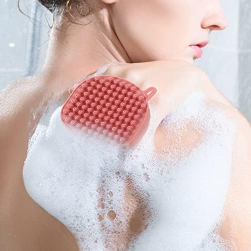 Solustre Body Scrub Cambop Scorbber Doubles-Lose-L-Side Bath Brush Silicone Arubador da cabeça Precha Precha Precha