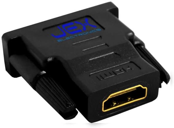 Jex Electronics Male DVI para Feminino HDMI Converter PC para TV/Projector Gold Bated