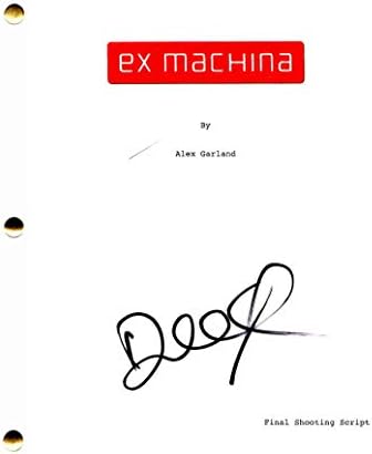 Domhnall Gleeson assinado Autograph - Ex Machina Movie Script - Alicia Vikander, Oscar Isaac, Bill Weasley - Harry Potter, General