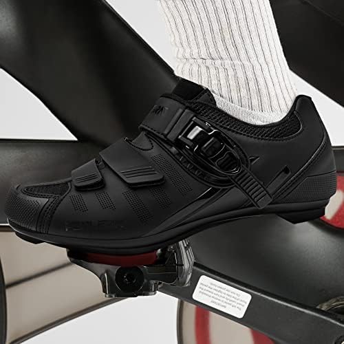 Sapatos de ciclismo Fenlern para homens Mulheres compatíveis com bicicleta de bicicleta de bicicleta interna Bicicleta pré-instalada