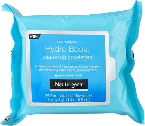 Neutrogena Hydro Boost Facial Cleansing Wipes, 25 EA, 25count