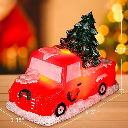 Caminhão de Natal de Flavcharm liderou velas sem chamas, carro liderado por carros pisquece velas de caminhão de fazenda