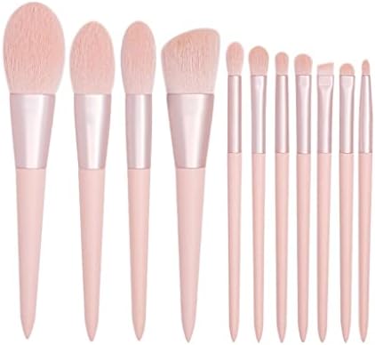 Brushes de nogueira 11 Conjunto completo de escovas de pó soltas ferramentas de beleza escovas de sombra para os olhos