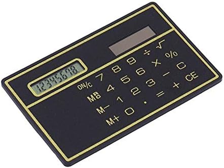 Yfqhdd 8 dígitos calculadora de energia solar Ultra Thin With Touch Screen Credit Cart. Design Mini Calculadora para Escola de Negócios