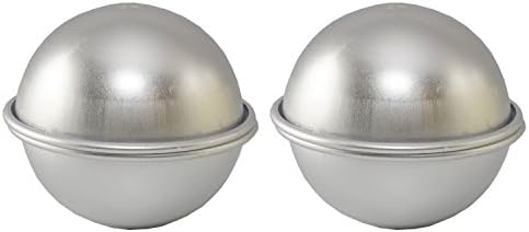 Mold de bomba de banho de metal - DIY - Faça bombas de banho luxuosas - 2 moldes - 2,56 de diâmetro - acabamento premium