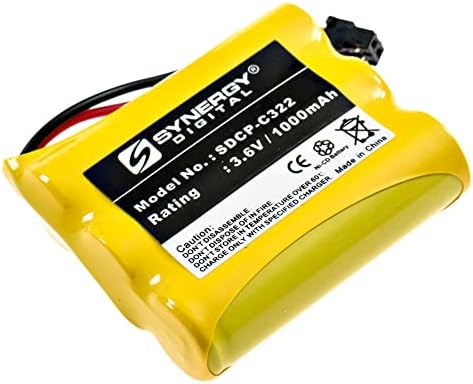 Synergy Digital Cordless Phone Battery, trabalha com Radio Shack ET-3530 Telefone sem fio, Ultra Hi-Capacity Battery