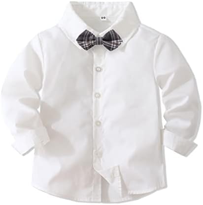 Yun Hao Toddler Dress Terne Baby Garoth Garoth Sets Greats Shirts + Suspenders Calças 3pcs Cavalheiros trajes