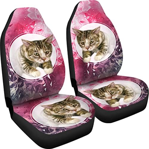 Amazulador American Shorthair Cat Capas de assento de carro Universal Fit Car Seat Covers - American American Shorthair Cat