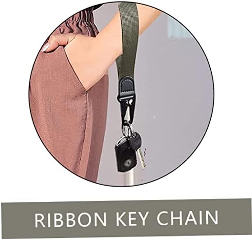 Fengzhao Wrist Chain de chaves de pulseira de mão de pulseira de manobras de moda anéis de moda para chaves Badges Black cinza 2 PCS