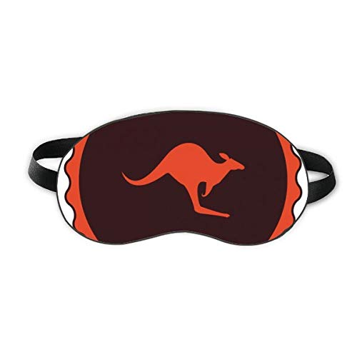 Austrália Flavor Kangaroo emblema esboço do sono escudo de olho de olho macia tampa de tanga de cegão
