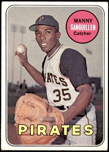 1969 Topps # 509 Manny Sanguillen Pittsburgh Pirates VG/Ex+ Pirates