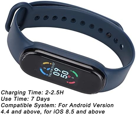 Lizealucky Smart Wrist Rastreador de fitness com frequência cardíaca Monitor de temperatura do monitor Rastreador de atividades