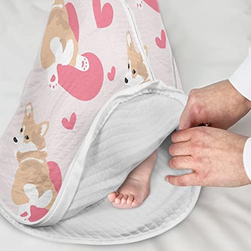 Vvfelixl Sack Sack for Newatbn Baby - Corgi Heart Baby Bobetas vestíveis - Saco de Transição Saco para Informações para Infant