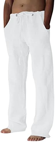 Miashui menino 9 masculino diário sólido sólido de comprimento completo calças de bolso de bolso de cintura média 10 estrelas