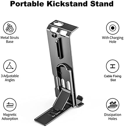 Areme Kickstand Stand para o convés do vapor, portátil Base de suporte dobrável ajustável para console de convés a vapor