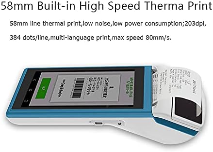 Impressora de recebimento de Pos Malblo com tela de toque de 5,5 , impressora térmica de 58 mm, Android 7.1 OS, G, Bluetooth,