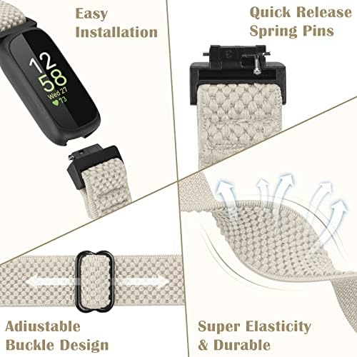 BCUCKOOD Compatível com Fitbit Inspire 3/inpsire 2/Inspire/inpsire HR/ACE 2/ACE3 Bandas, pulseiras elásticas de pulseira de