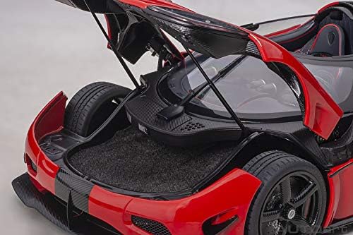 Koenigsegg agera rs chili vermelho com detalhes em preto 1/18 carro modelo de automóvel por autoart 79022