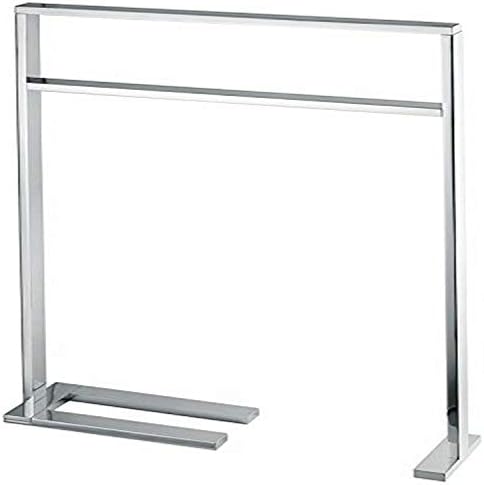 WS Bath Collections DeMetra Collection Free Standing Towel Rack, 23,6 , Chrome polido