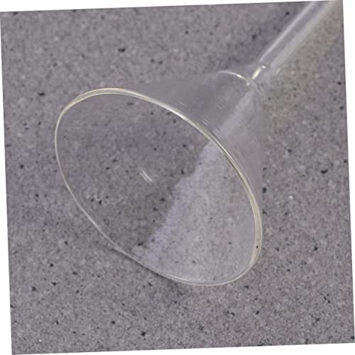 Solustre 5pcs funil automotivo vidro funil líquido triângulo funil glass funil de vidro pequeno funil para pó alimentação