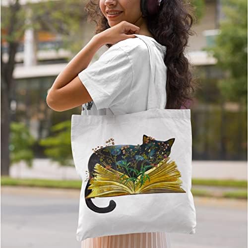 Fertkxsi Canvas Bag para mulheres com zíper tocas