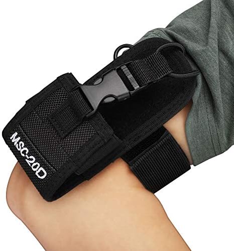 Bolsa de braço com braçadeira, bolsa de braço de rádio de nylon bidirecional para msc-20d walkie talkie/braço de braço de braço