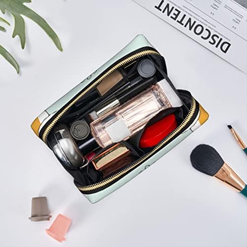 AllGobee Smal Leather Makeup Bag Shiba-Inu-Akita-Funny para Bolsa de Maquiagem de Viagem para Purso Bolsa Cosmética