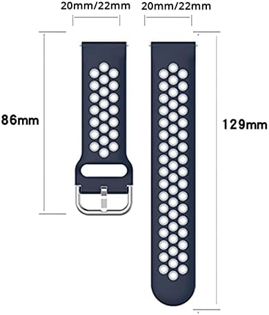 Pulseira de irjfp para 20 22mm de pulseira universal de pulseira Sport Bracelet WatchBand