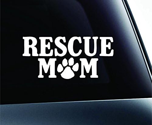 ExpressDecor Rescue Mom com pata símbolo de cachorro decalque