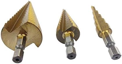 Ferramenta de perfuração de perfuração de metal de broca de broca de metal DIY Ferramenta de corte de cone pisada Bits