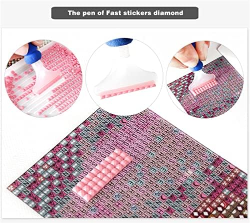 Kits de pintura de diamante DIY 5D para adultos, pinturas de bordados de broca completa de broca de broca de strass com pintura