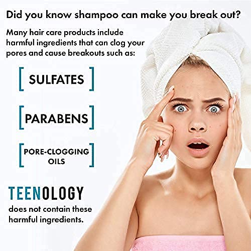 Fragrância Teenology Face Face Hidratante Para adolescentes - Evite acne e fugas - 4 onças