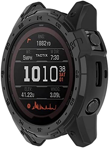 [2 pacote] Tencloud Tactix Delta Watch Cases Acessórios Compatíveis com Garmin Tactix Delta Case Robagem de proteção para Garmin
