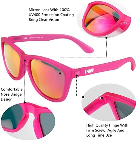 Óculos de sol esportivos polarizados para homens para homens Mulheres Mirror lente para correr Caminhadas de caminhada