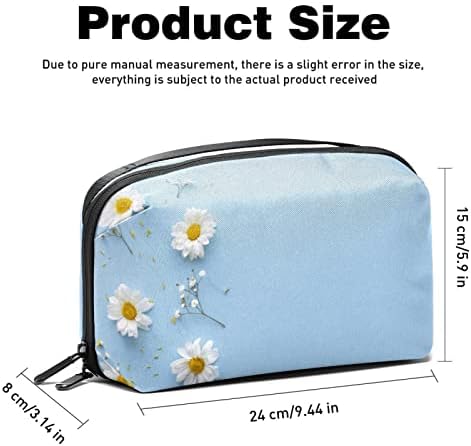 Daisy Branca no Caso eletrônico de fundo azul -céu, caixa de proteção à prova de choque, bolsa de bolsa organizadora