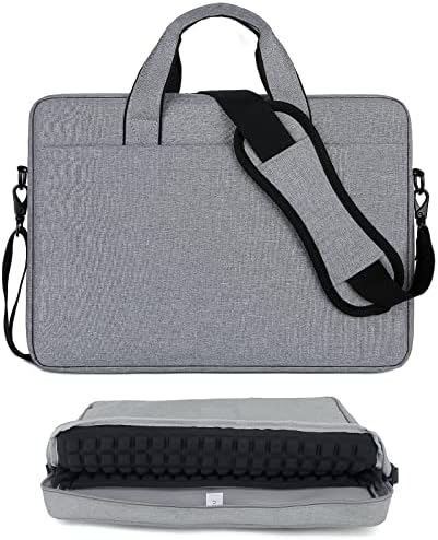 Bolsa de laptop 13-15.6 LNCH Laptop Sleeve Upgrade Airbag Casos de laptop para laptop Mensageiro para mulheres e homens-preto