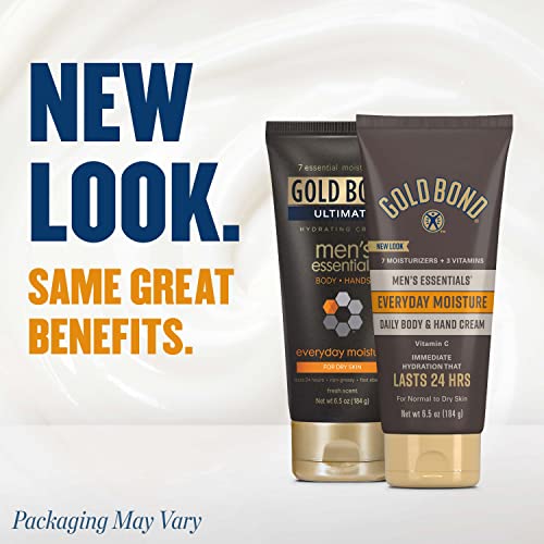 Gold Bond Men's Essentials Hydrating Cream 6,5 onças, umidade diário para a pele seca