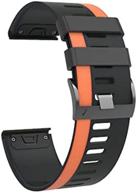 GQMYOK 22 26mm Rápito colorido de relógio para Garminix 7 7x Silicone EasyFit Watch Watch