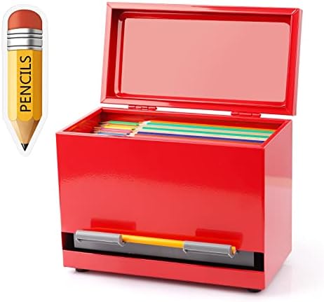 Ibnotuiy Solder de lápis de aço inoxidável/dispensador de lápis para o escritório da sala de aula em casa Armazenamento e restaurante