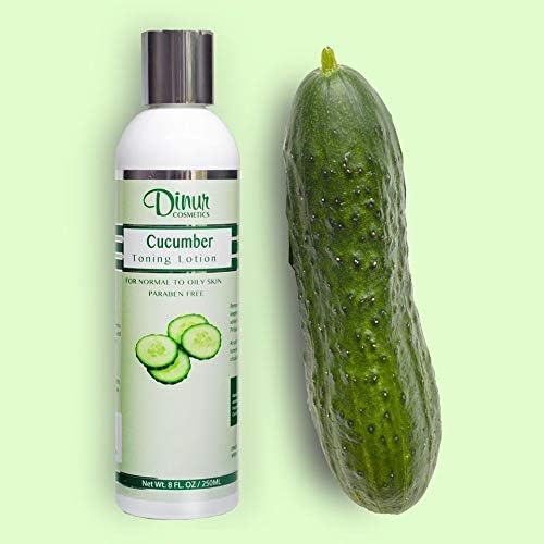 Dinur Cosmetics Cucumber Duo composto por loção de tonificação e limpador leitosa