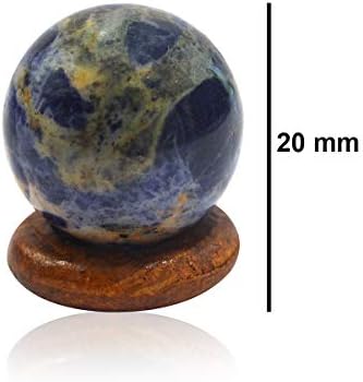 Aashita criações bola/esfera de Sodalite para Cura de Reiki, Limpeza de Grade e Aura, Correção Vastu e Bola de Pedra