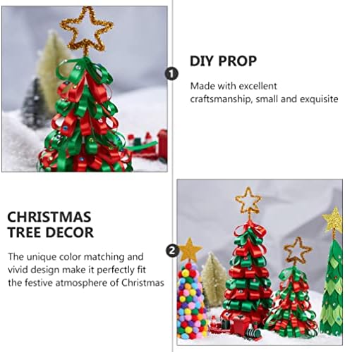 Valiclud Diy Desktop Christmas Tree Decor: Xmas Tree Desktop Ornament Craft Tree With Star Topper Christmas Party Centre