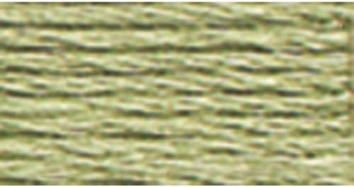 DMC 117-523 Floco de bordado de algodão de seis falhas, verde de samambaia leve, 8,7 jardas