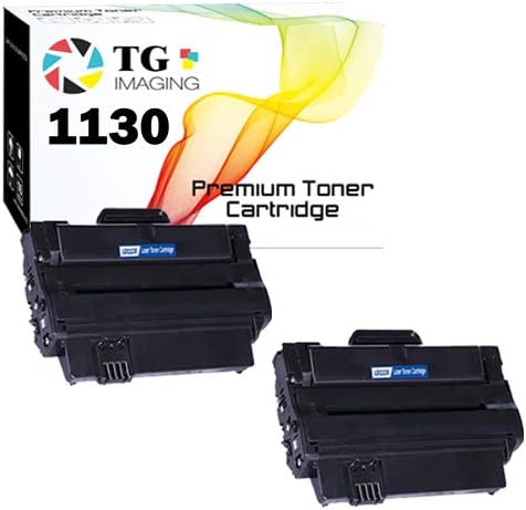 2-Pack TG Imaging 2xblack Compatível 1130 Substituição do cartucho de toner 1130 para Dell 1130n Uso In1130 1130N 1133 1135N