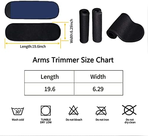 Arvoradores de braço de Lancsdom para mulheres e homens, Sauna Sweat Arm Trainer, faixas de modelas de braço de suor ajustáveis,