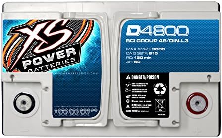 XS Power D4800 12V BCI Grupo 48 AGM Bateria