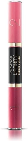 Max Factor Lipfinity Color & Gloss, nº 650 rosa persistente, 2 contagem