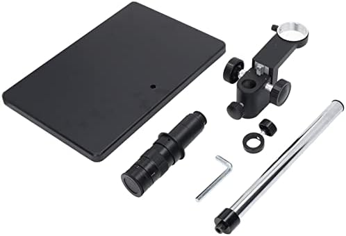 Conjunto de Microscópio Industrial 10x Zoom Focus Ajustável Câmera Monocular de Foco com Suporte Universal para Reparo de PCB de