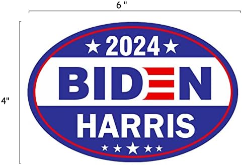 KROMNOUR BIDEN HARRIS 2024 Decalque de adesivo de carros de carro, Decalque reflexivo de Vote Biden para o carro de carro de carro