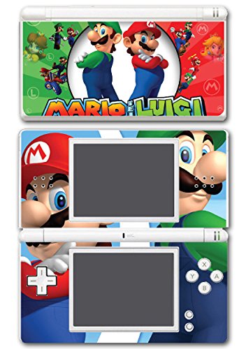 Mario e Luigi Bros Super Hero Golf Kart Smash Video Video Video Decal Skin Skin Stick System para Nintendo DS Lite System